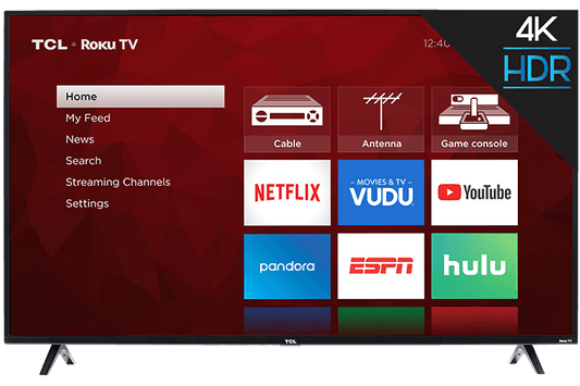 TCL 55S421 - 55" 4K UHD HDR Roku Smart TV
