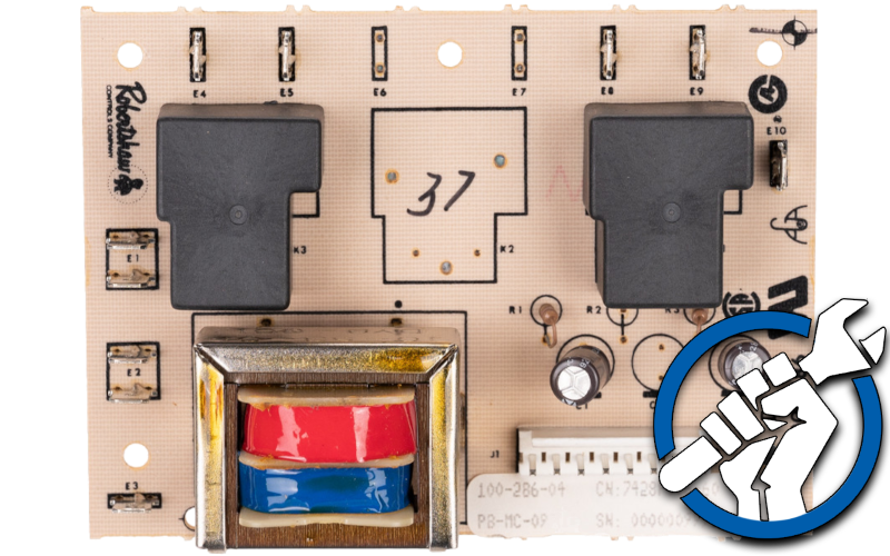 Oven Control Board 7601P155-60 + WP7428P005-60 Relay Repair Service