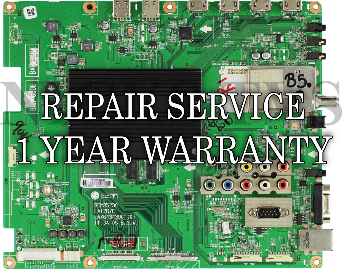 Mail-in Repair Service LG 42LV3700 MAINBOARD