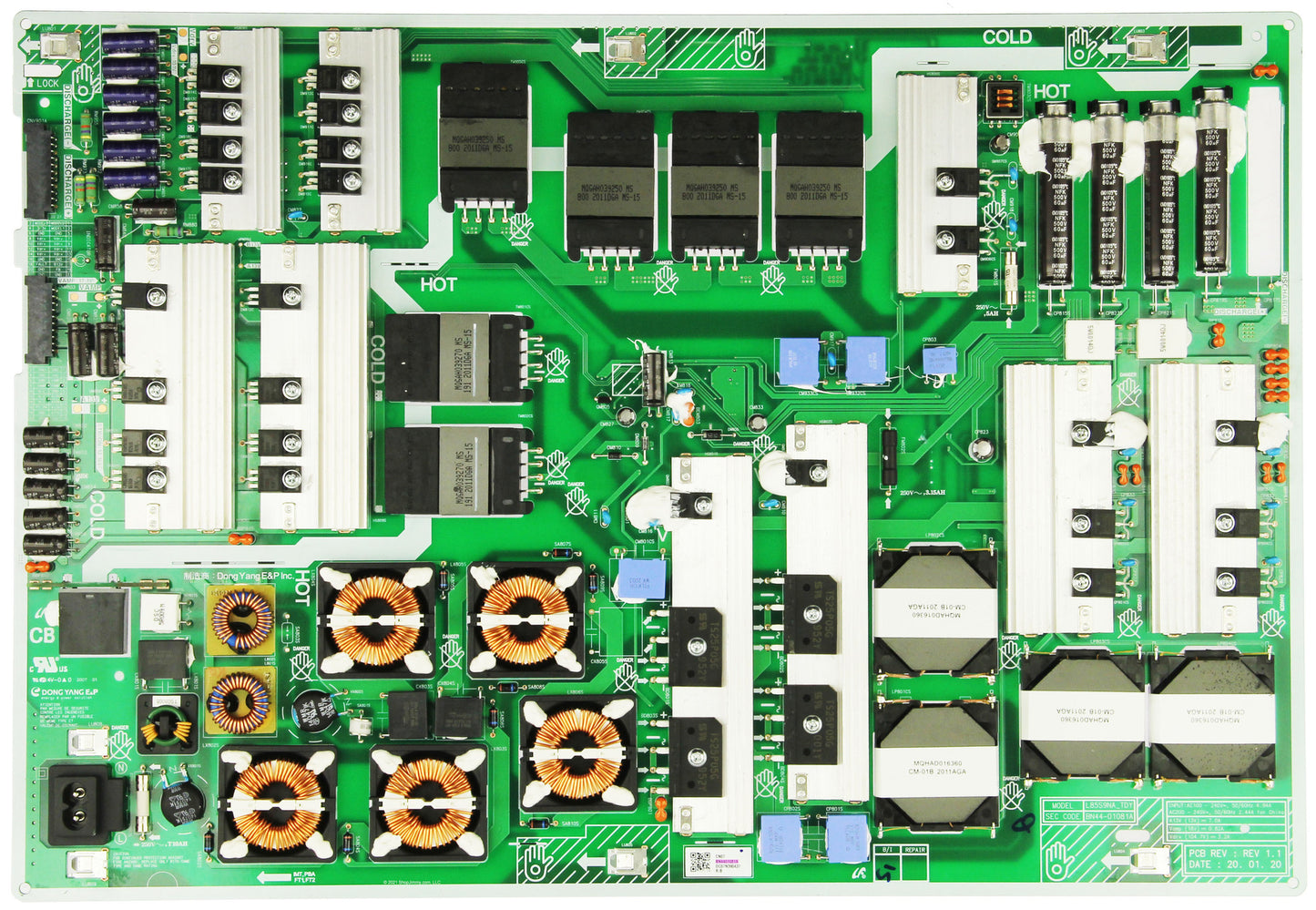 Samsung QN85Q90TAFXZA BN44-01081A L85S9NA_TDY Power Supply Board Repair Service