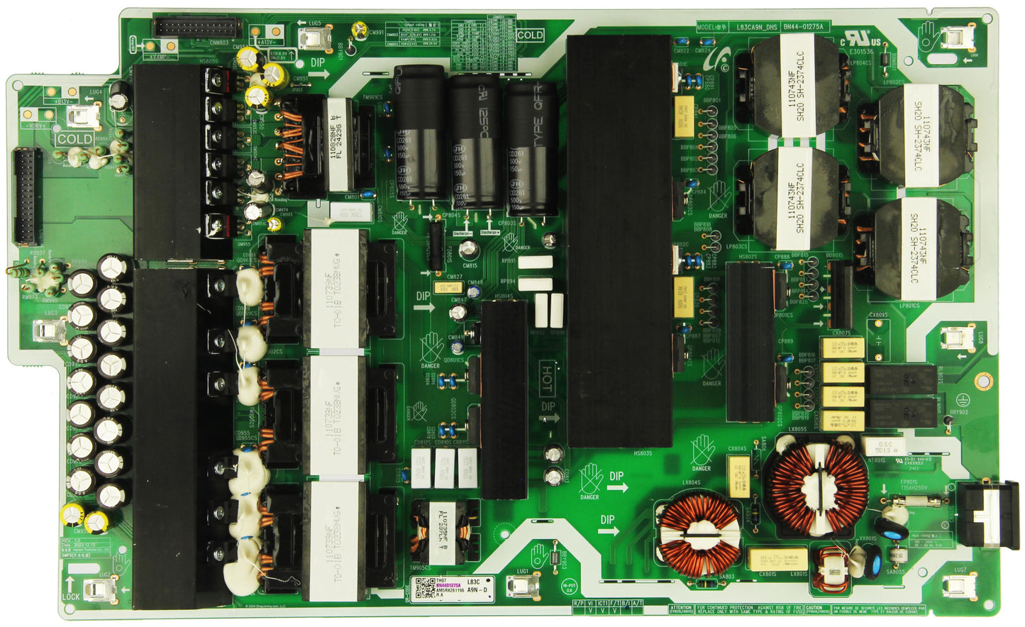 Samsung QN83S90DAEXZA BN44-01275A BN44-01275A L83CA9N_DHS Power Supply Board Repair Service
