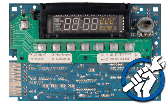 Oven Control Board 7601P154-60 + WP7428P005-60 Relay Repair Service