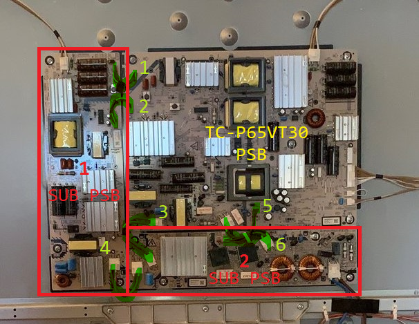 Panasonic TC-P65VT30 N0AE6KM00003 PS-319-M Power Supply Repair Service