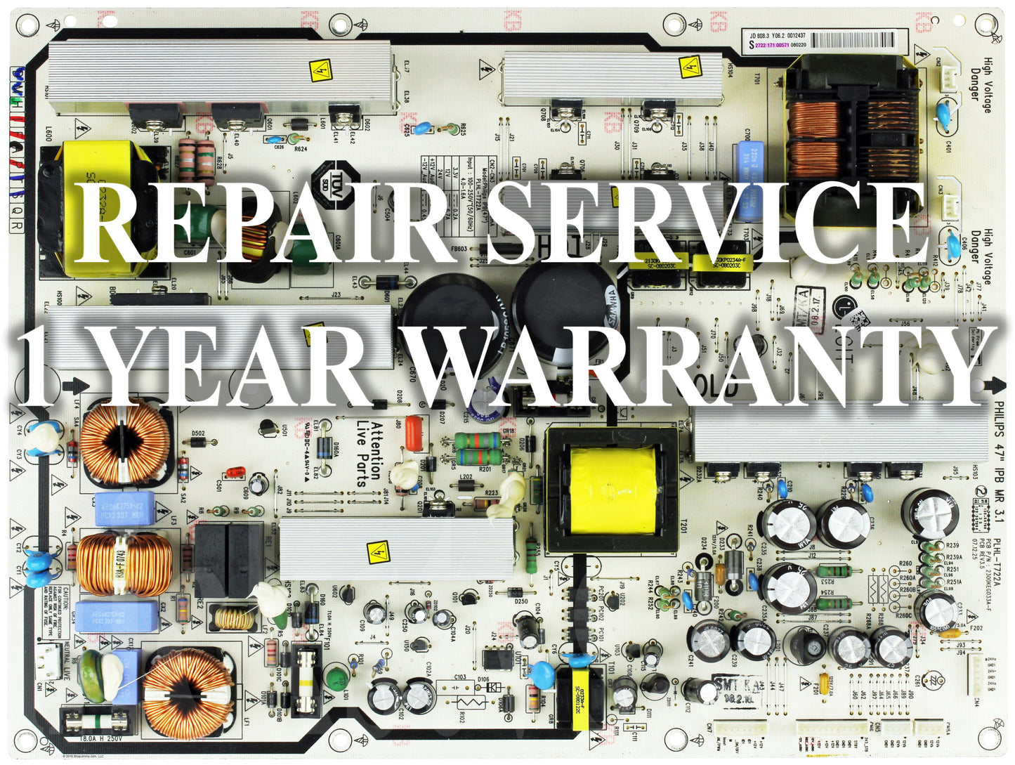 Philips Power Supply Board Repair 272217100571 (2300KEG033A-F) for 47PFL7603D/27