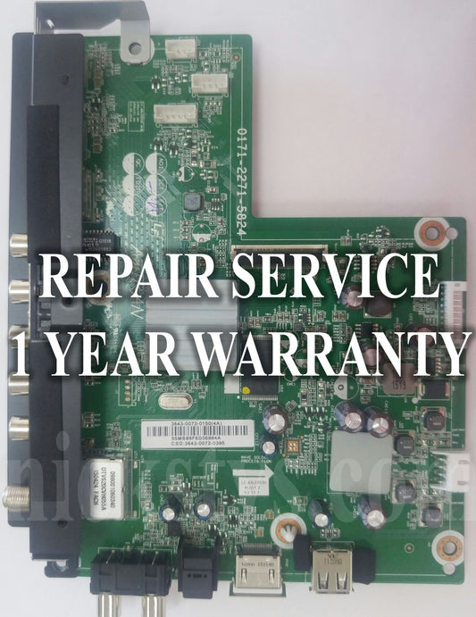Sharp LC-43LE653U 3643-0032-0150 (0171-2271-5823) Mainboard Repair Service
