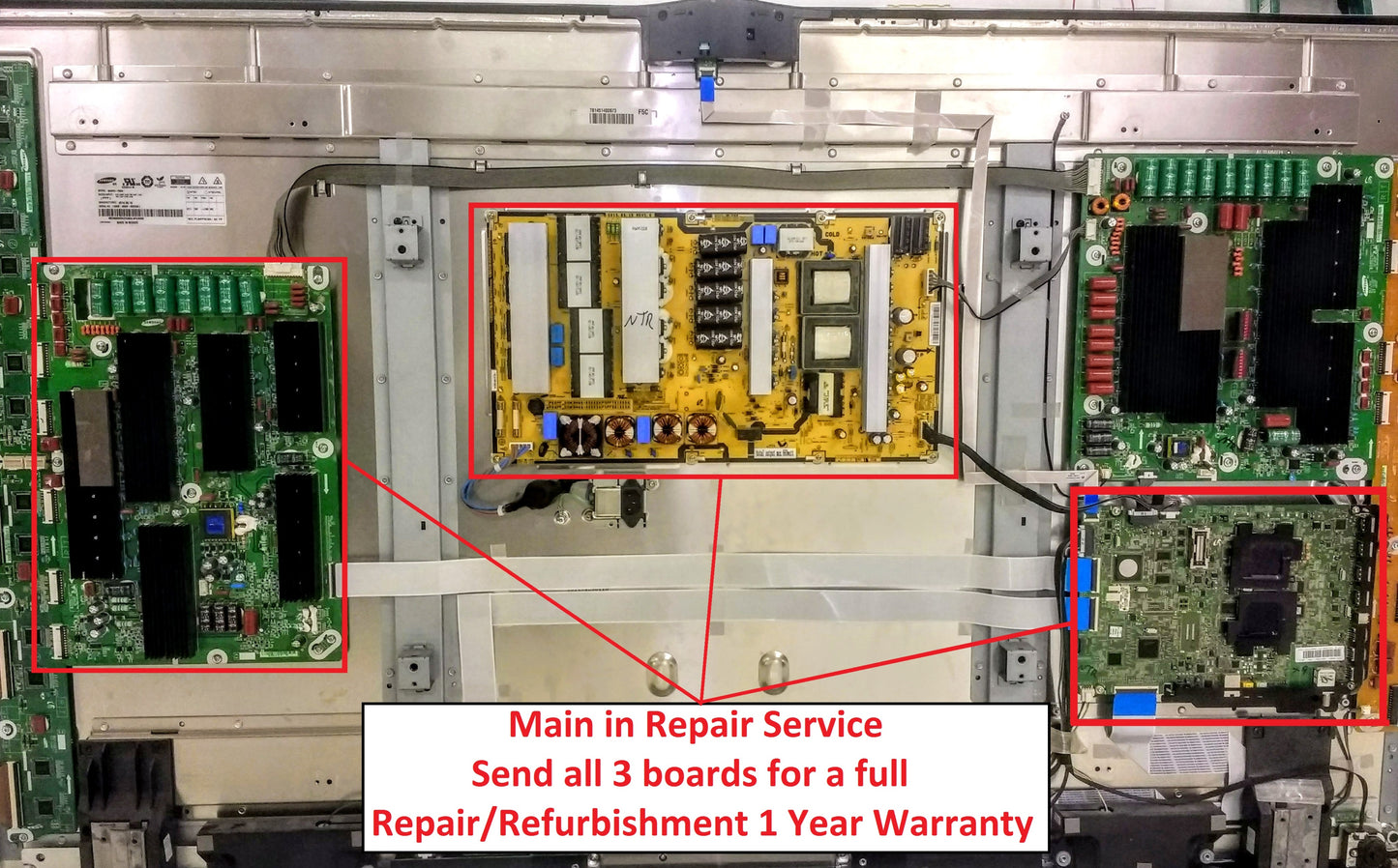 Mail-in Repair Service for PN64F8500 Main board/Y-sustain/Power Supply 1 Year Warranty