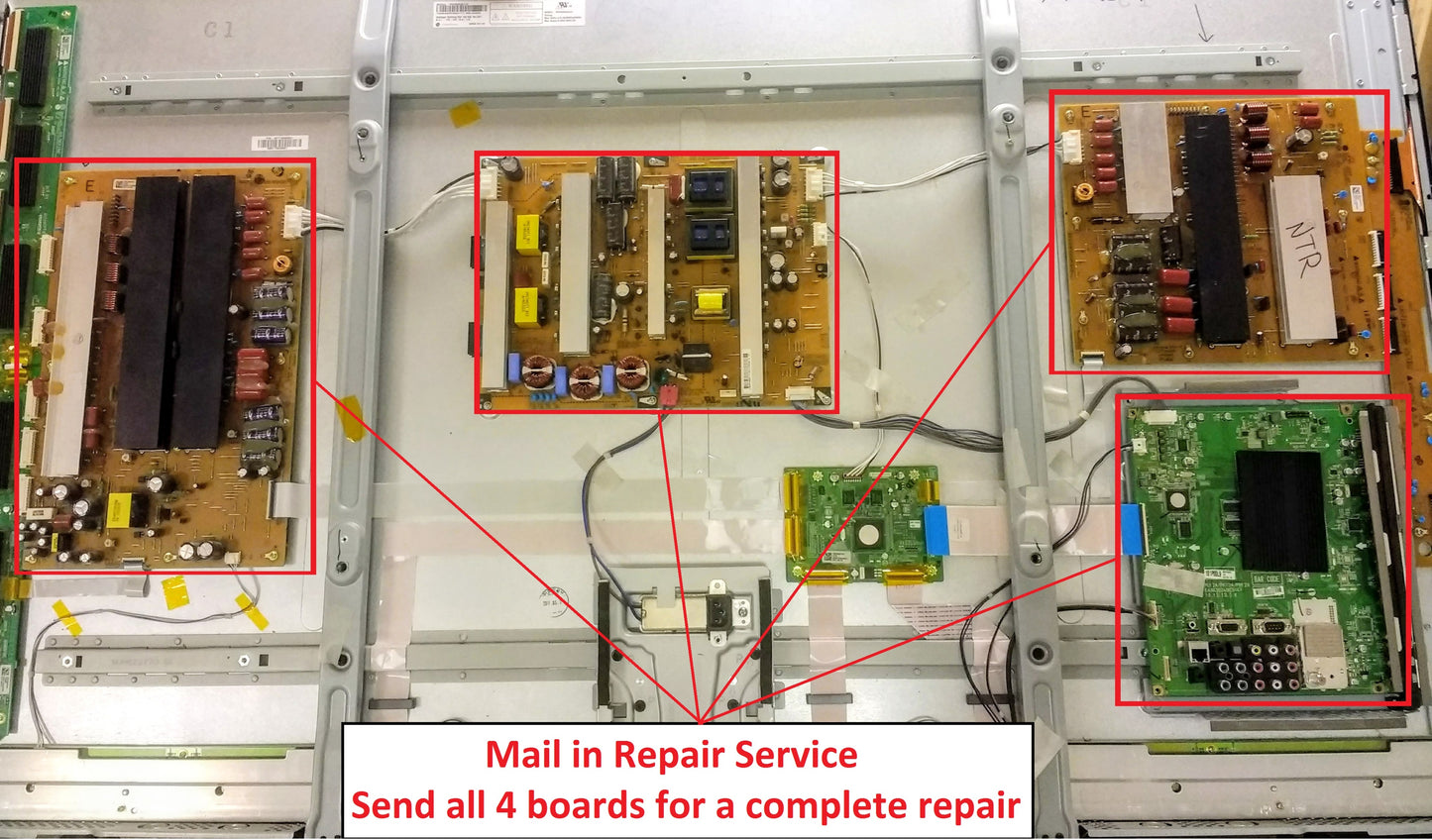 Mail-in Repair Service Zsus/Ysus/Main/Power Supply for 60PZ850 Warranty 1 Year