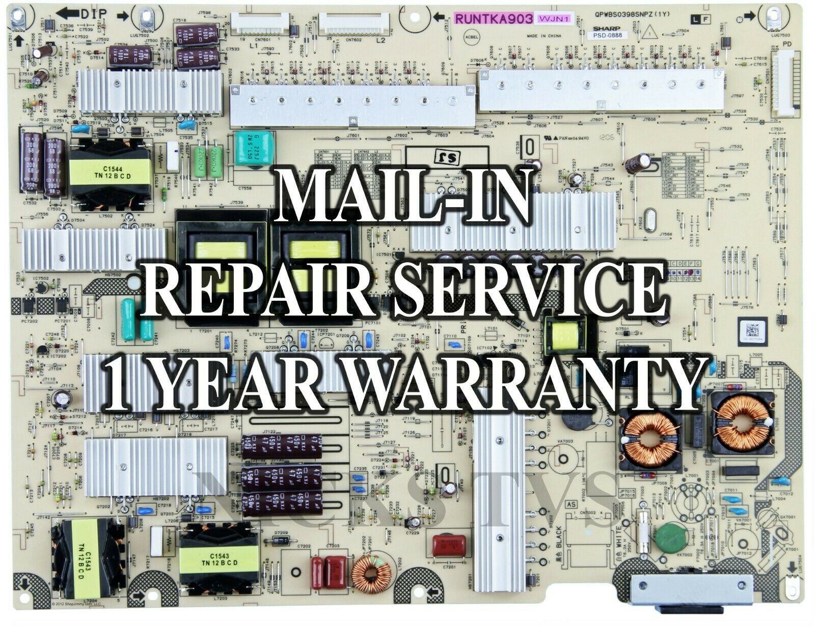 Mail-in Repair Service RUNTKA985WJQZ Power Supply PSD-0883 Sharp LC-90LE745U