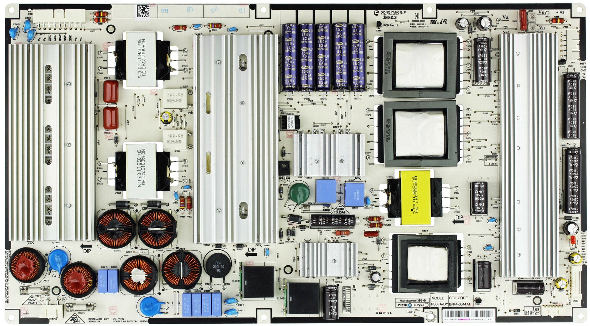 Mail-in Repair Service Samsung BN44-00447A Power supply