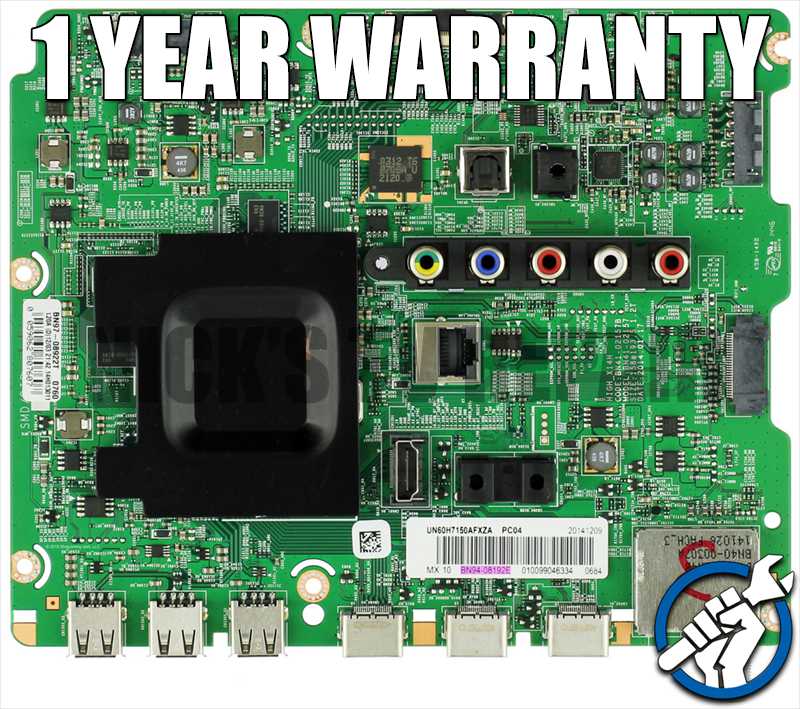 Samsung UN65MU650DFXZA BN94-11709E BN97-08922T Mainboard Mail-in Repair Service